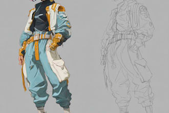 paint anime character art or anime illustration