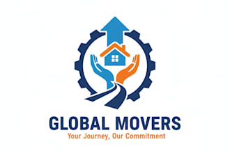 design a professional moving company logo for your business
