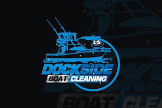 design high quality eye catching boat mascot logo with t shirt design