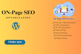 provide onpage SEO services to optimize web pages
