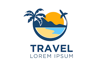 create wonderful and excellent travel logo design