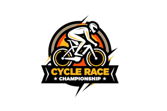 create graceful and fantastic bike racing logo design