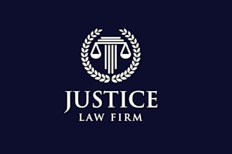 create attractive and imagination law logo design