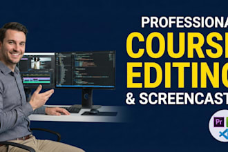 professionally edit online course and screencast videos