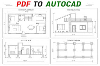 convert PDF to autocad dwg with accurate dimensions