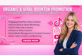 promote your amazon book ads, kdp ebook marketing create tiktok booktok videos