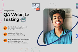 qa test your website and also give suggestions for improvements