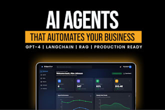 build a custom ai chatbot or ai agent with gpt4 langchain and your business data