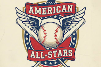 design a professional baseball logo for your team or brand