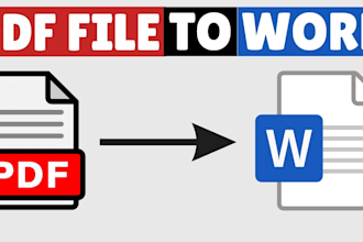 manually convert PDF to word with formatting