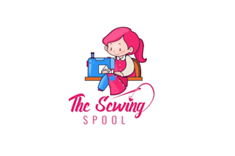 create a unique and memorable sewing school logo