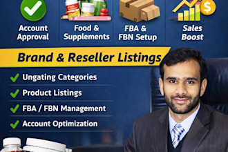 do listing and get approval for food beverges and gated catagory