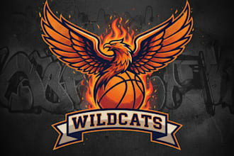 design a professional basketball logo for your team or brand