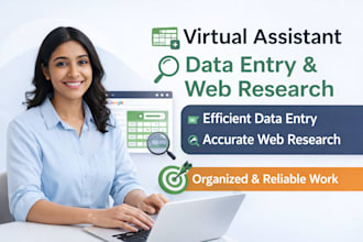 be your virtual assistant for data entry