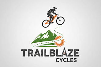 design a professional biking logo for your brand or club