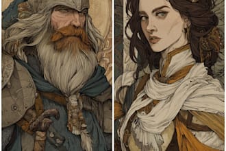 character art and dnd character art