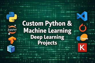 develop custom python scripts, machine learning and deep learning projects