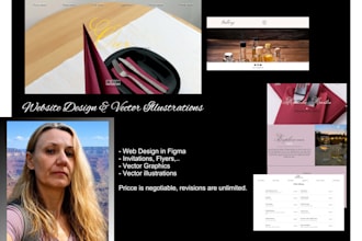 create a web site design in figma
