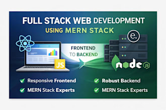 develop complete frontend and backend web applications