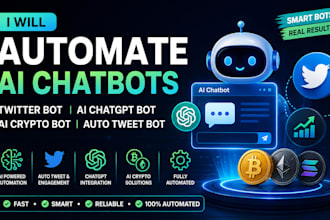 automate ai chatbot, twitter bot, ai chatgpt bot, ai crypto bot, auto tweet bot