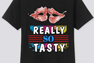 create modern and colorful t shirt design for pod business