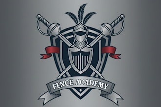 design a professional fencing logo for your club or brand