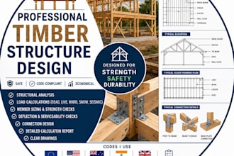 provide code compliant timber structural design and calculations