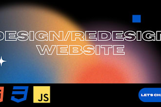 redesign and develop websites using html css