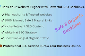 create high quality manual backlinks