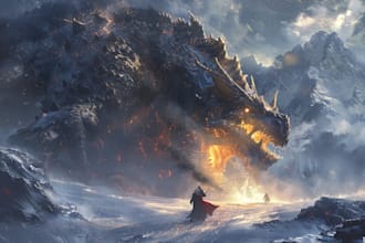 draw a fantasy illustration for you