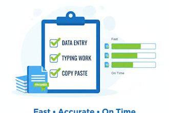 accurate data entry and typing work
