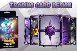 design custom trading card, playing card design, mtg, final fantasy, tuck box