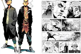 graphic novel comic book superhero comic comic page comic storyboard artist