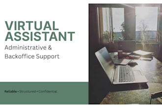 handle your administrative and backoffice tasks as a virtual assistant