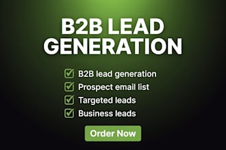 do b2b lead generation for any industry, linkedin lead gen