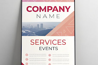 design professional one pager, flyer, or poster