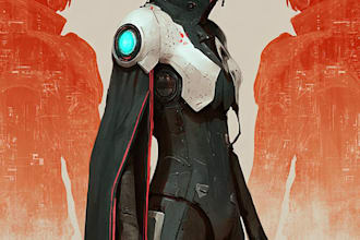 do sci fi character illustration or sci fi character