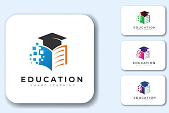 make unique and professional all education logo