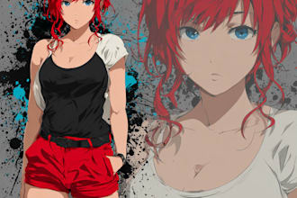draw a character in manga style