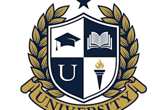 design school, education, university, academy logo
