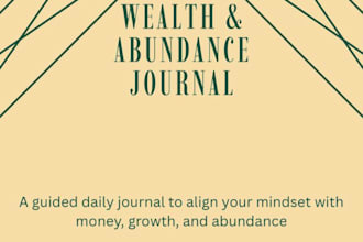 create a wealth and abundance journal for mindset growth