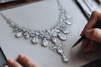 do hand sketch jewelry design