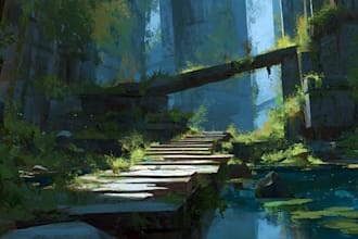 paint an environmental concept art
