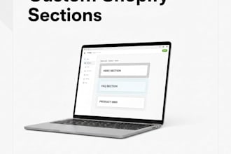 develop custom shopify sections using liquid code