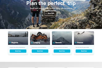 design mordan userfriendly landing page for website on figma