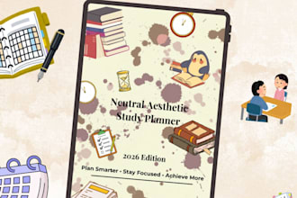 design custom digital planners and printables for you
