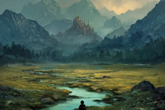 create fantasy book cover artworks