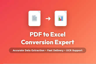 convert PDF to excel with accurate data extraction