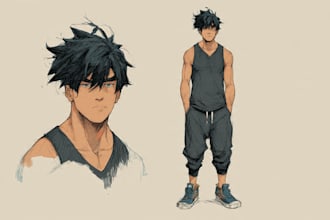 draw a manga character