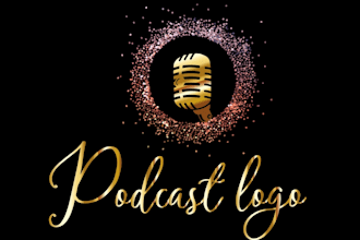 design professional podcast logo